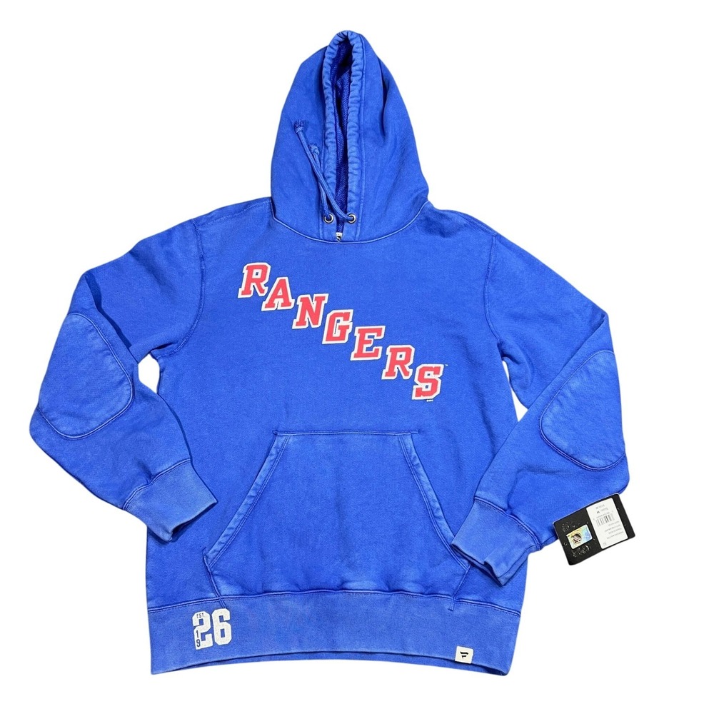 NWT Fanatics‎ NHL New York Rangers Decades Men's Medium Hoodie Deep Royal Blue